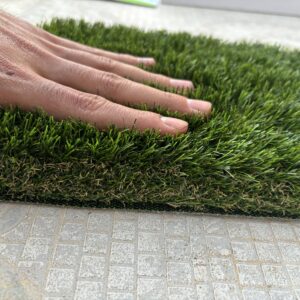 (RECOMENDADO) Césped artificial 40 mm de 4 tonos para jardín, terraza y exterior
