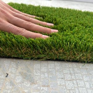 (DENSIDAD) Césped artificial 40 mm de 4 tonos para jardín, terraza y exterior